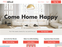 Tablet Screenshot of helloalfred.com